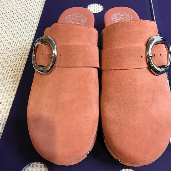 Vince Camuto Shoes - VINCE CAMUTO SUEDE CANZENEE CLOG SIZE 8M PINK
